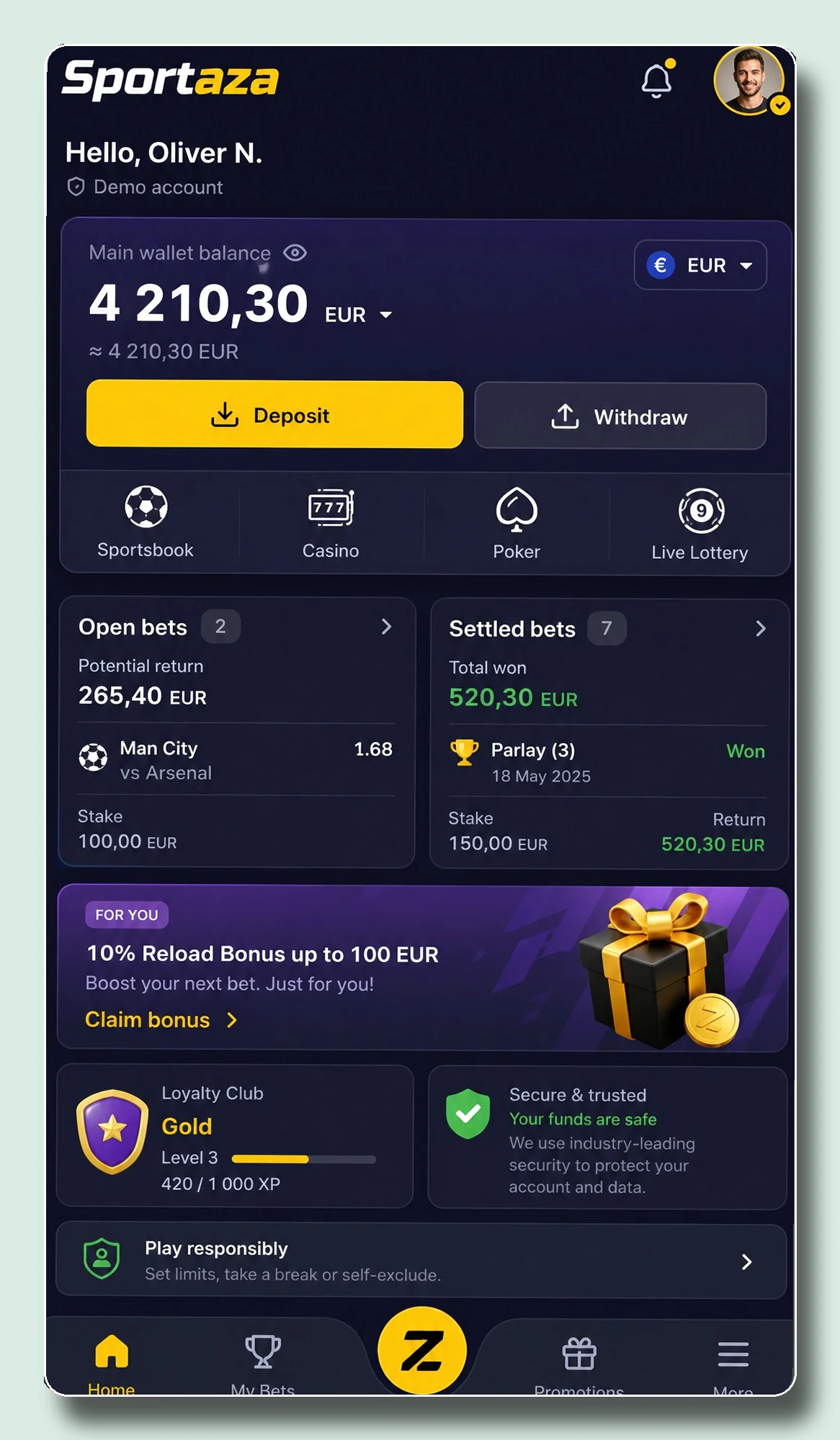 Sportaza — casino free spins χωρισ ταυτοποιηση
